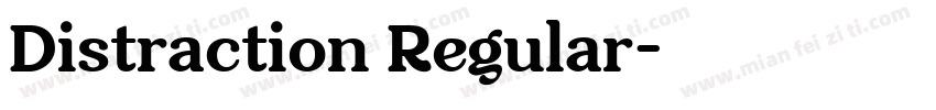Distraction Regular字体转换